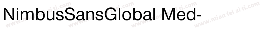 NimbusSansGlobal Med字体转换